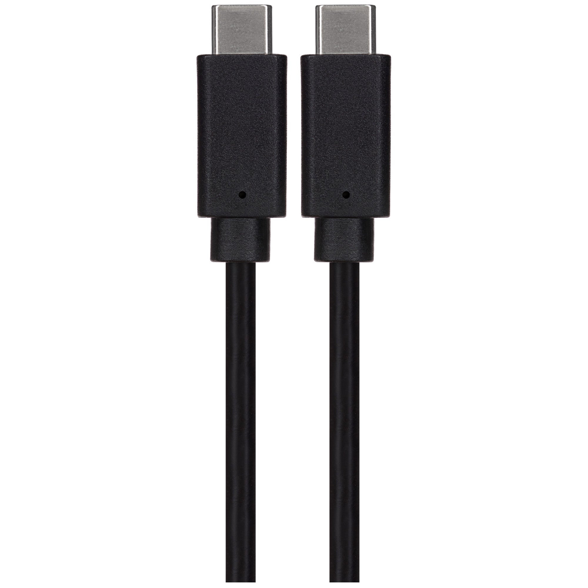 Maplin 60W USB-C to USB-C Data Transfer & Charging Cable - Black, 0.5m