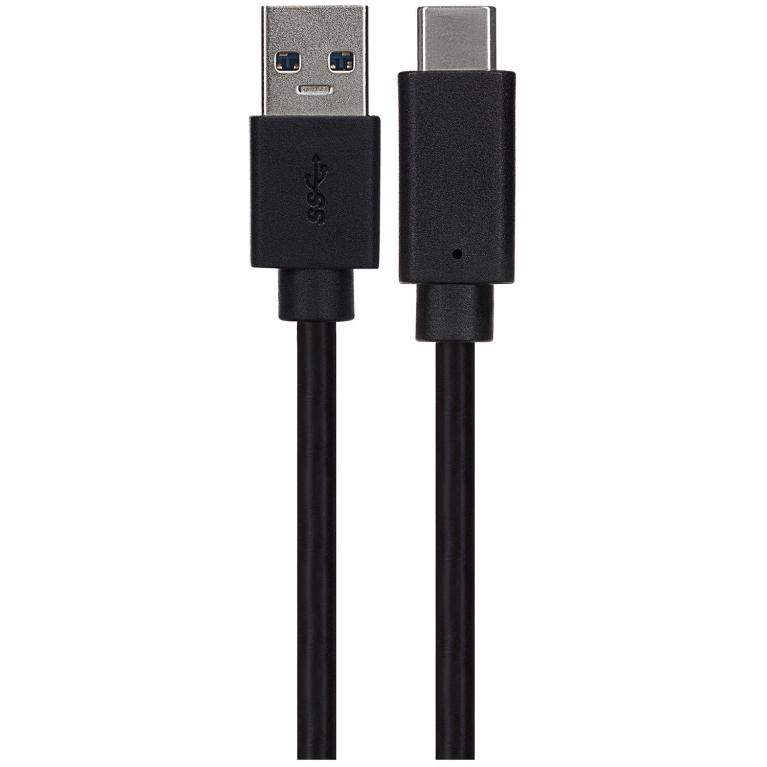 Maplin PRO USB-C to USB-A 3.1 5Gbps Super Speed Data Transfer & Charging Cable - Black, 1m
