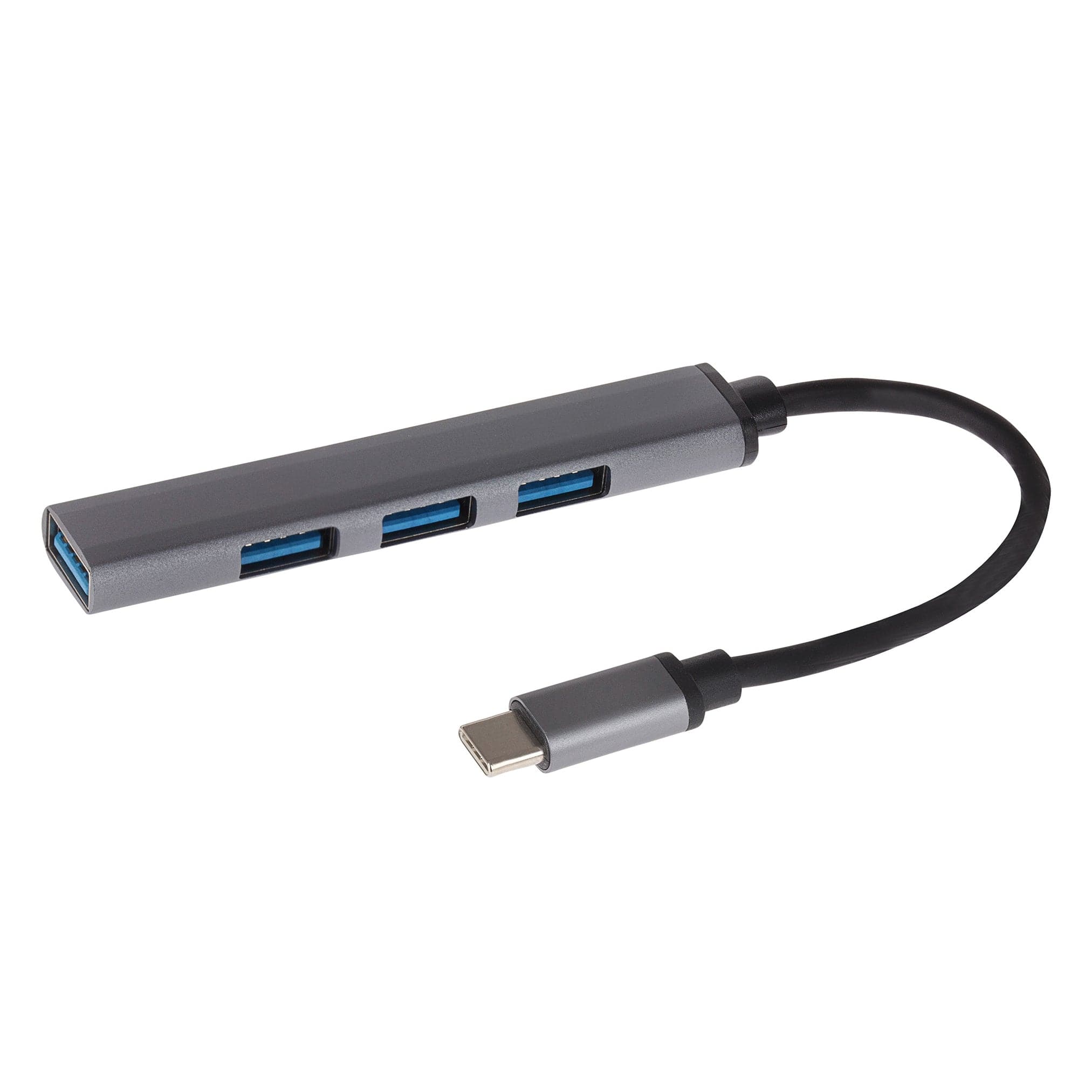 Nikkai USB-C Multiport Hub to 4x USB-A 3.1 Super Speed with 13cm Cable