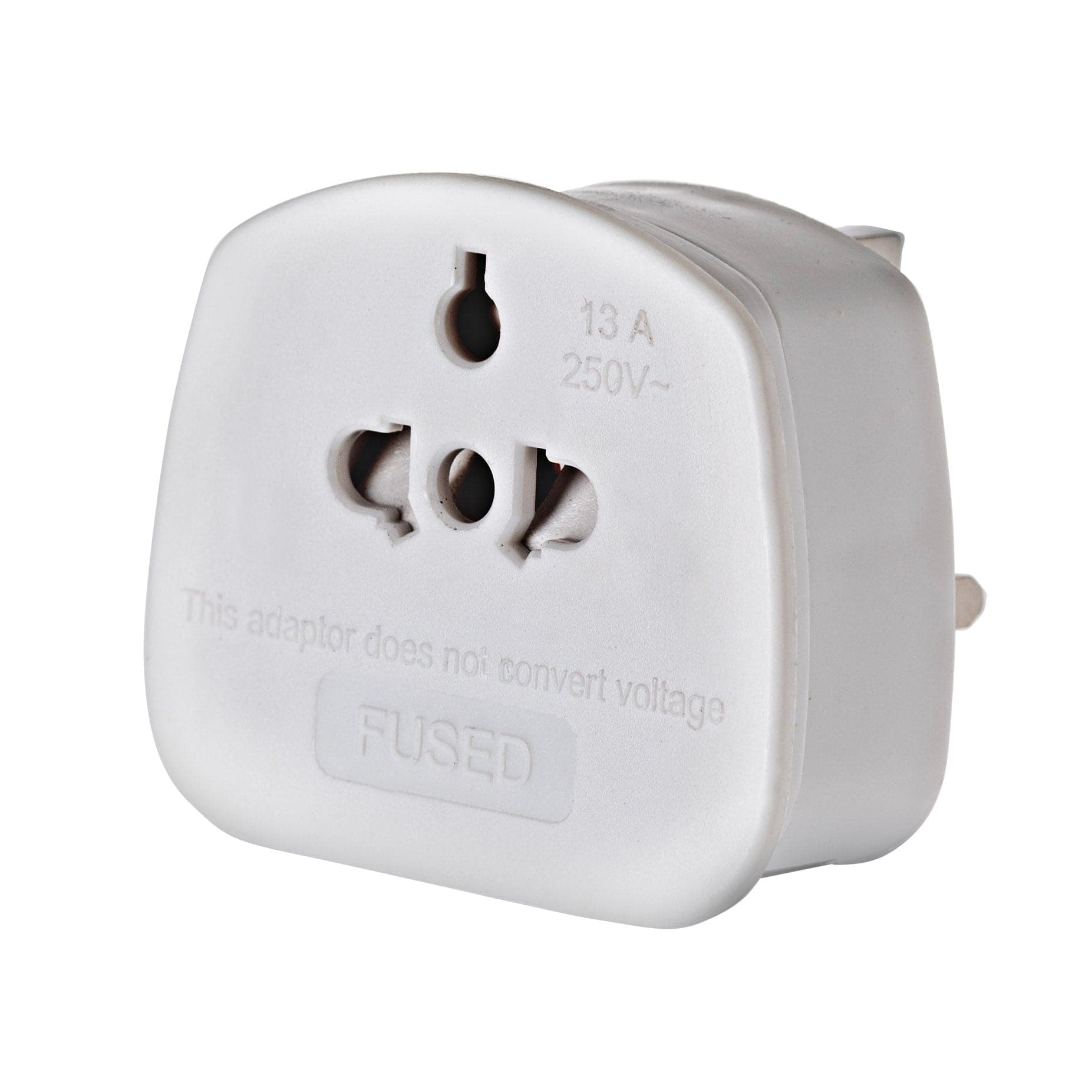 Maplin Worldwide Tourist to UK Travel Adapter - White (Single)