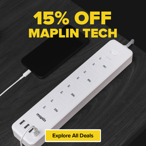 Save 15% with our Black Friday deals on Maplin AA batteries, AAA batteries, cables, adapters, chargers and plug adapters