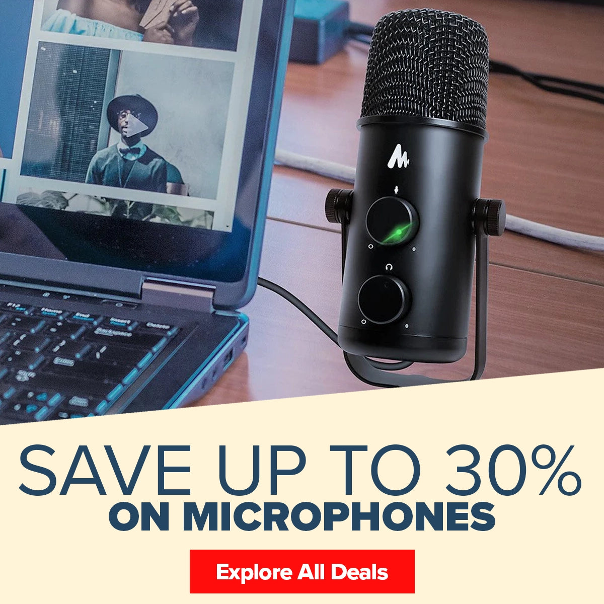 Save up to 30% on microphones