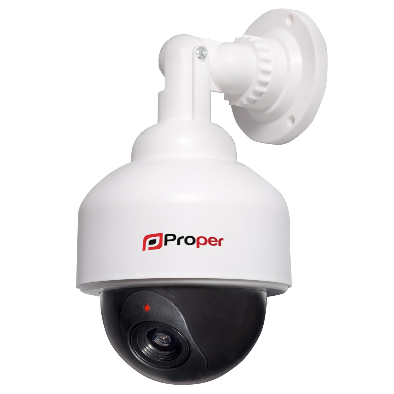 ProperAV Replica Security Speed Dome Camera with Flashing Light - White