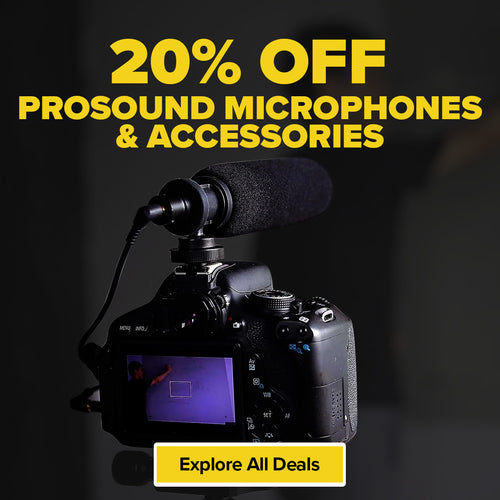 20% off ProSound microphones & accessories including cables and connectors with Black Friday deals from Maplin!