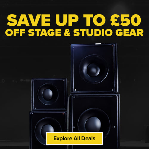 Save up to £50 off stage and studio gear including speakers, in-ear monitors and lighting with Black Friday deals from Maplin!