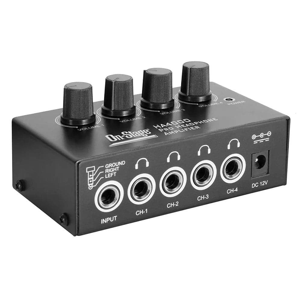 On-Stage Pro 4-Channel Headphone Amplifier