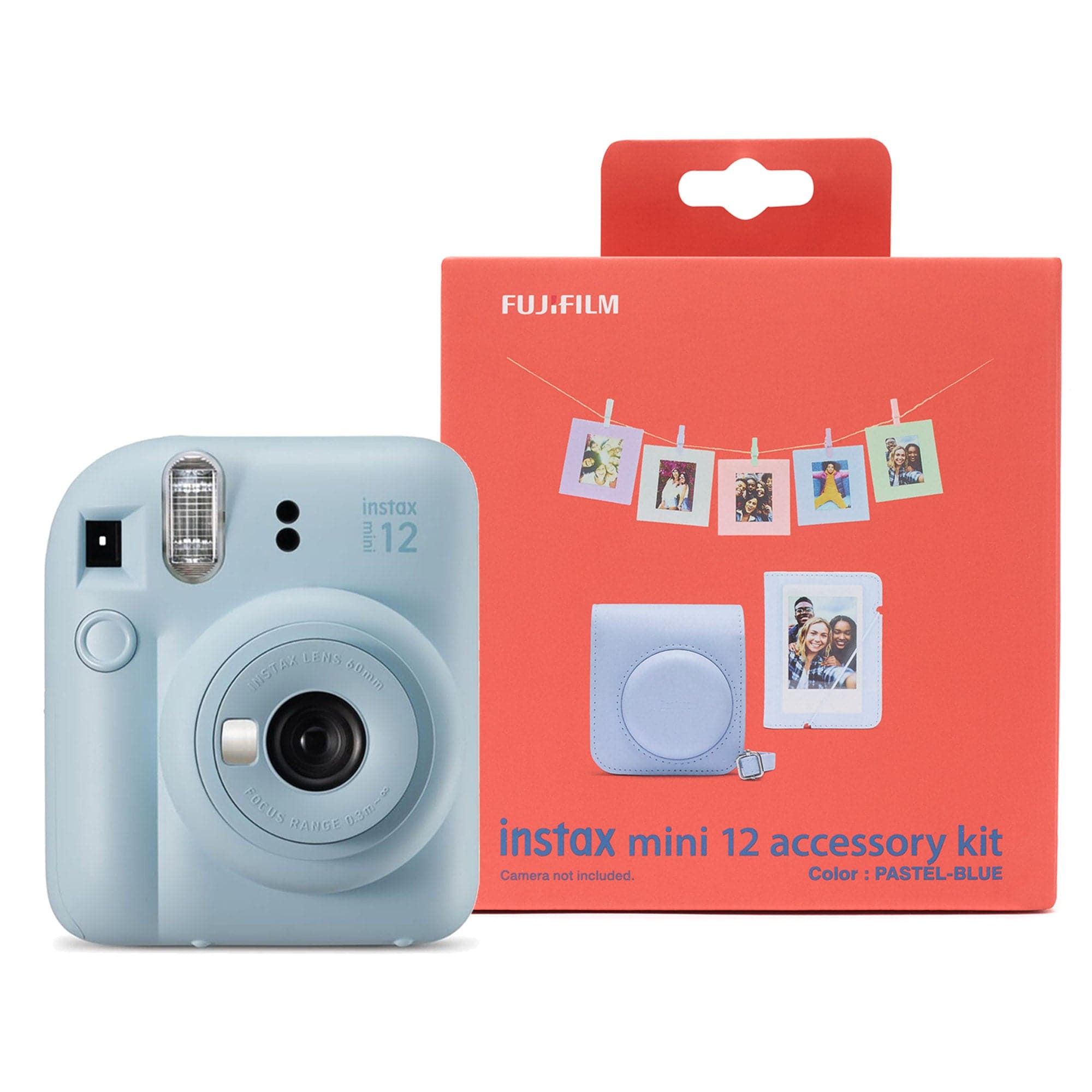 Fujifilm Instax Mini 12 Instant Camera - Pastel Blue (Camera + Case + Accessories)