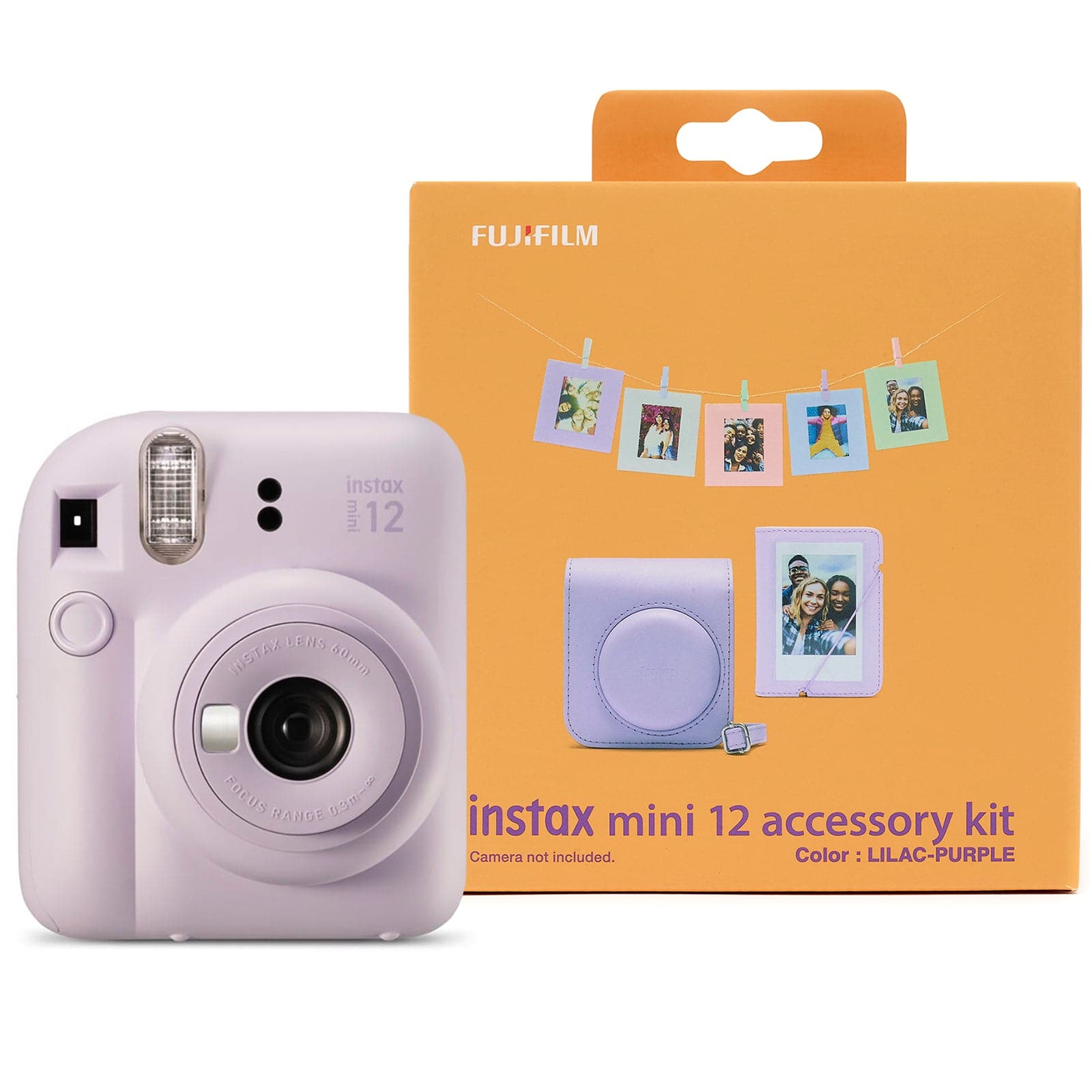 Fujifilm Instax Mini 12 Instant Camera - Lilac Purple (Camera + Case + Accessories)