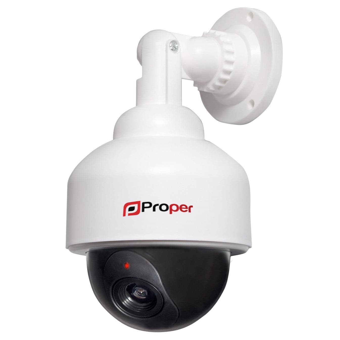 ProperAV Imitation Security Speed Dome Camera with Flashing Light - White