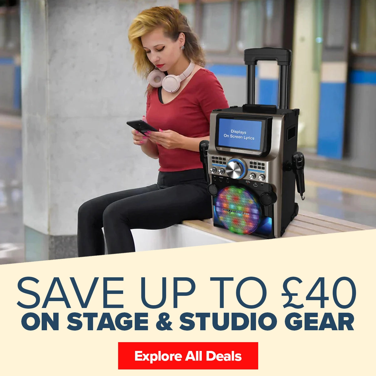 Save up to £40 on stage and studio gear