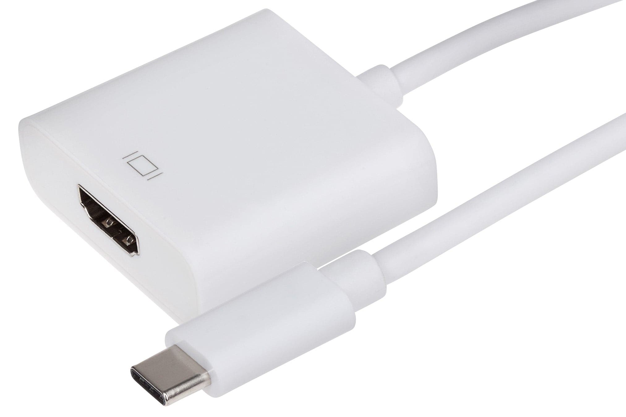 Nikkai USB-C to HDMI V3.1 Adapter 4K Ultra HD @30Hz - White, 12cm