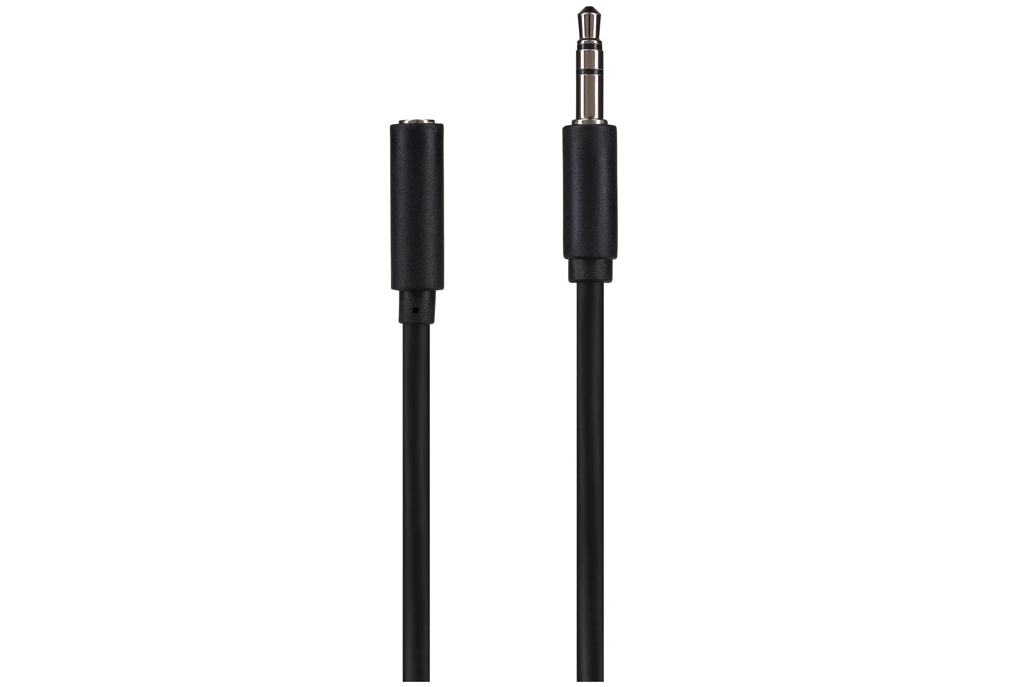 Maplin 3.5mm Aux Stereo 3 Pole Jack Plug to 3.5mm Female Jack Plug Extension Cable - Black, 5m