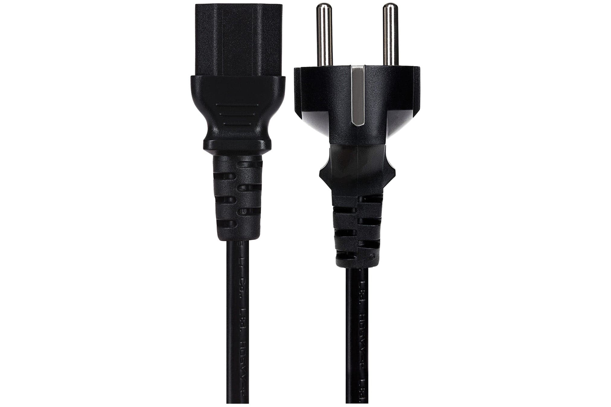 Maplin Power Lead IEC C13 3 Pin Plug Female to EU Schuko Plug - 1.7m (Not Fused)