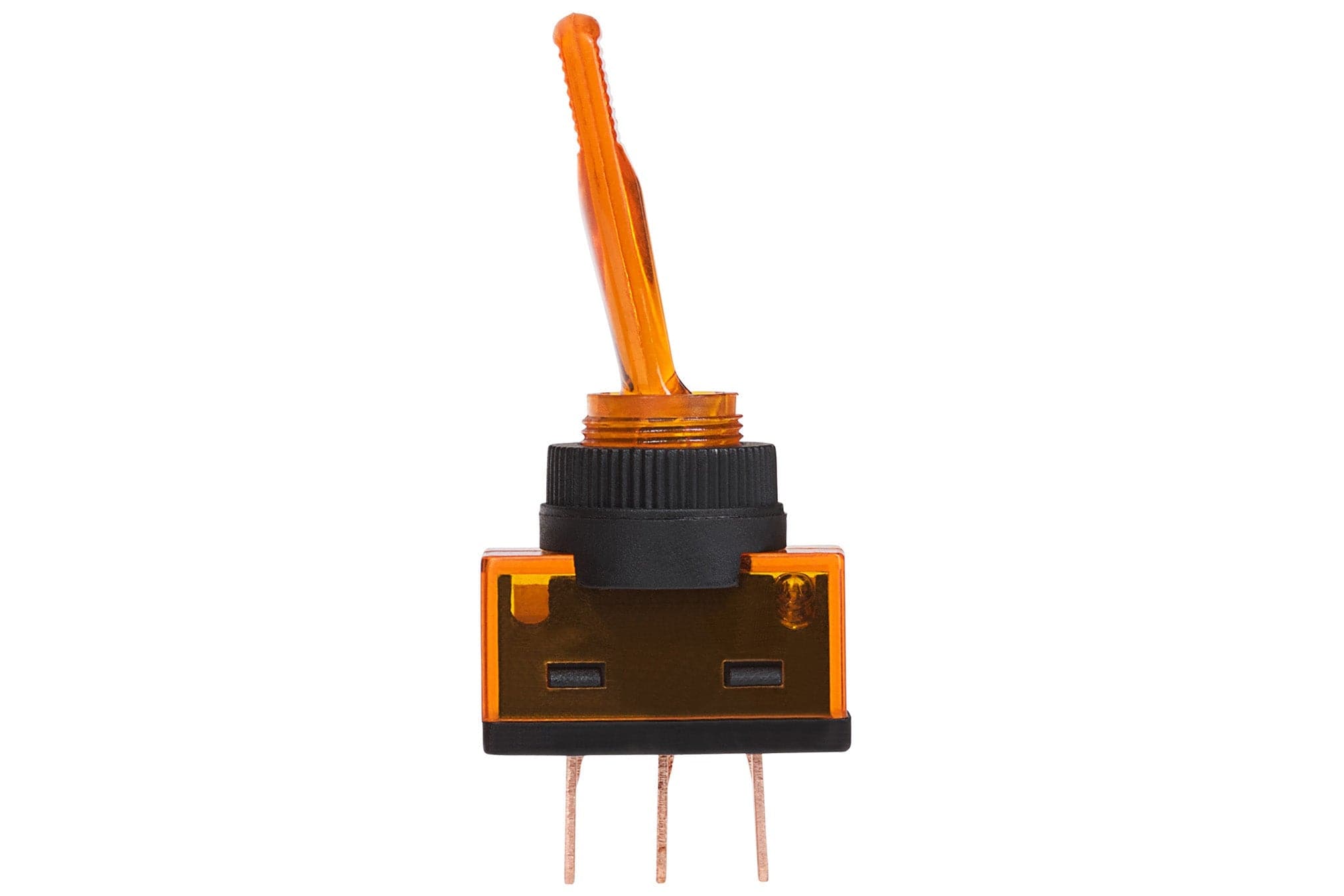 Maplin SPST Illuminated Toggle Switch - Amber