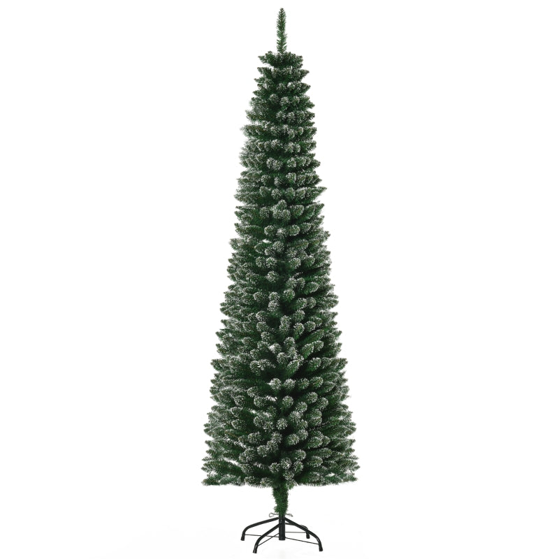 HOMCOM 6ft Snow Dipped Artificial Christmas Tree