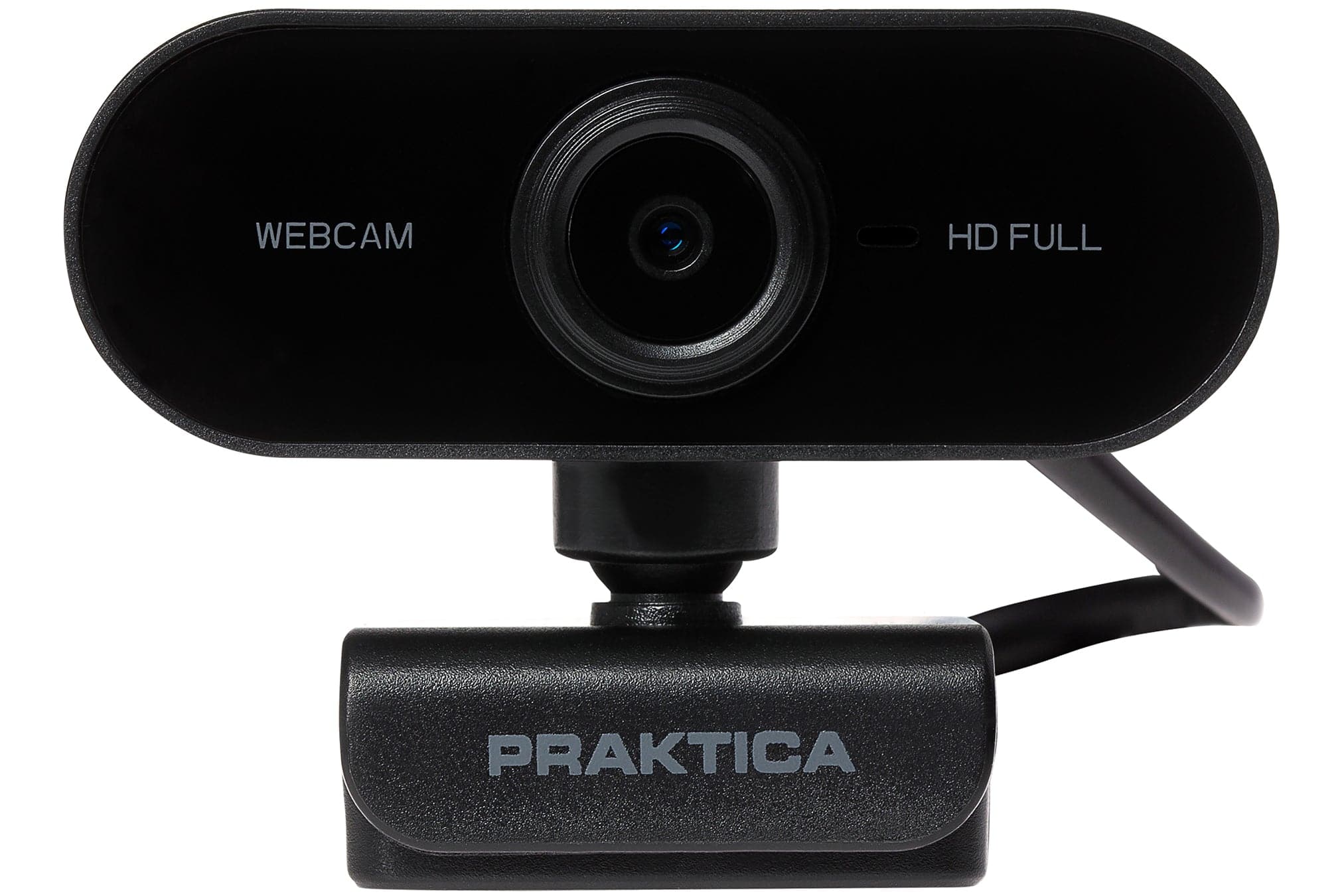 PRAKTICA Full HD 1080p Auto-Focus USB-A Webcam with Built-in Microphone & Tripod Mount