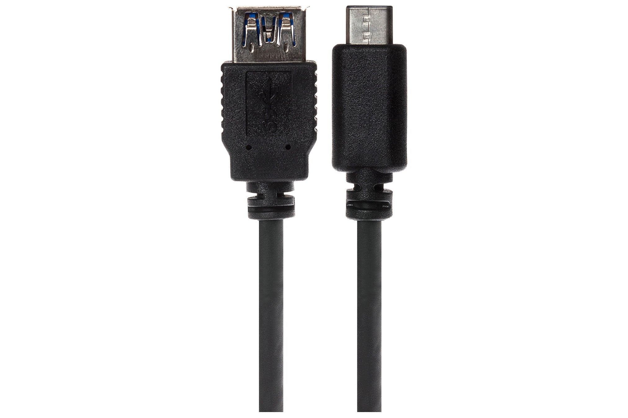 Maplin PRO USB-C Male to USB-A 3.1 Female Gen 2 60W Super Speed Data Transfer & Charging Adapter Cable - Black, 1m