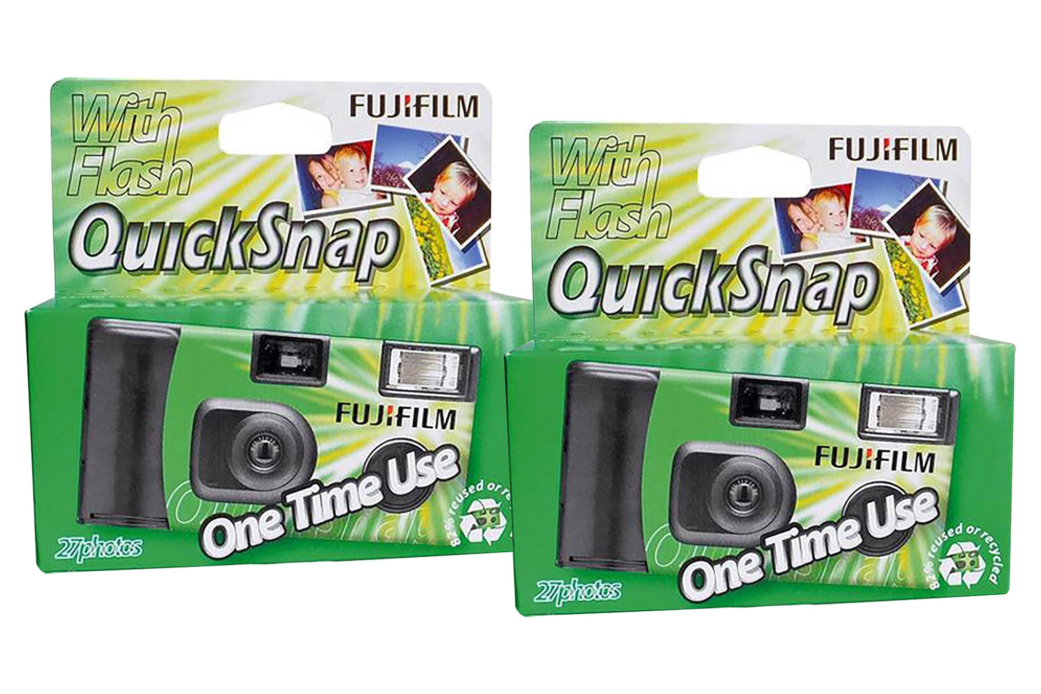 Fujifilm Superia Xtra 400 VV Type 27 Exposures QuickSnap Disposable Camera with Flash (Pack of 2)