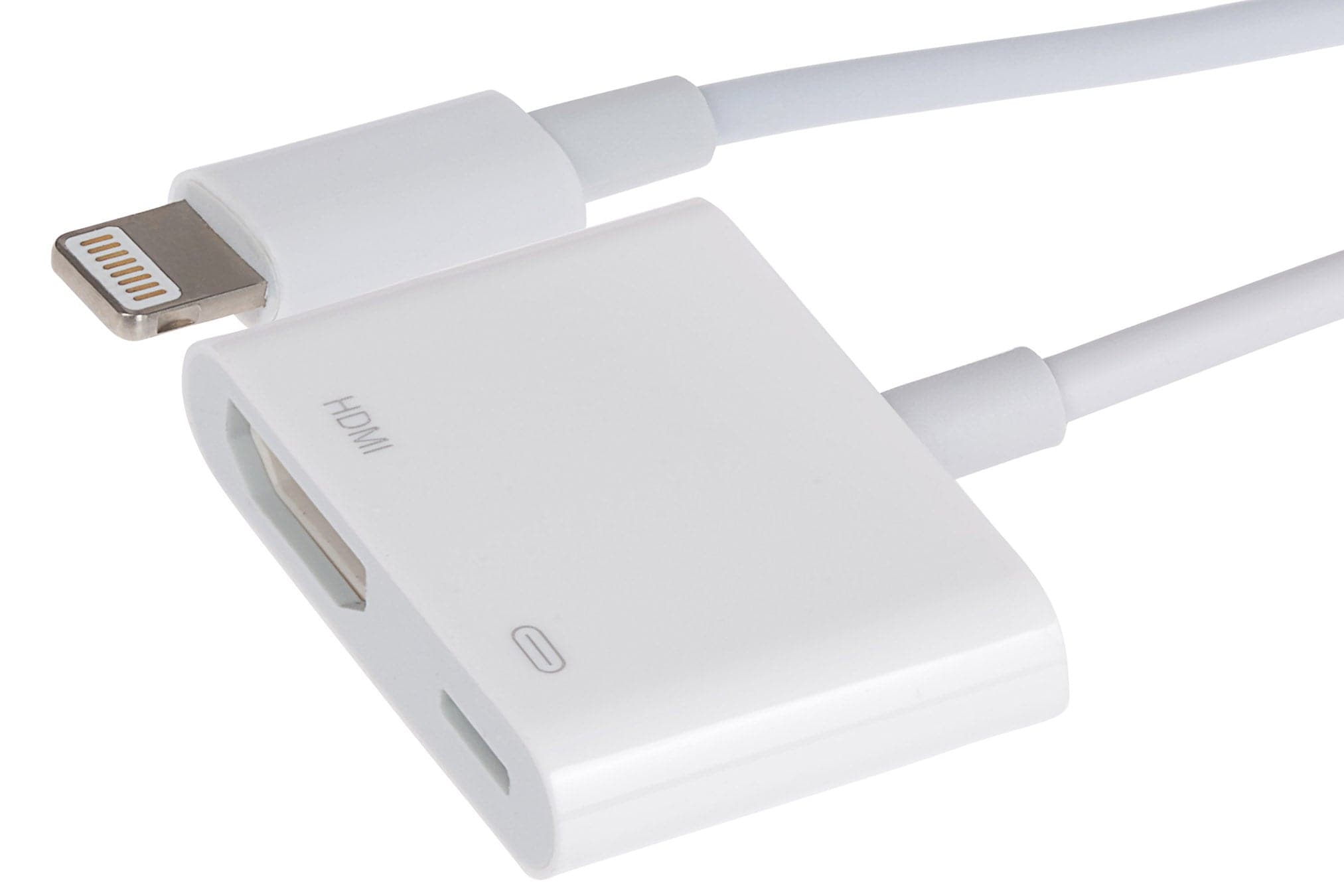 Nikkai Lightning to HDMI / Lightning Charging Port Adapter - White