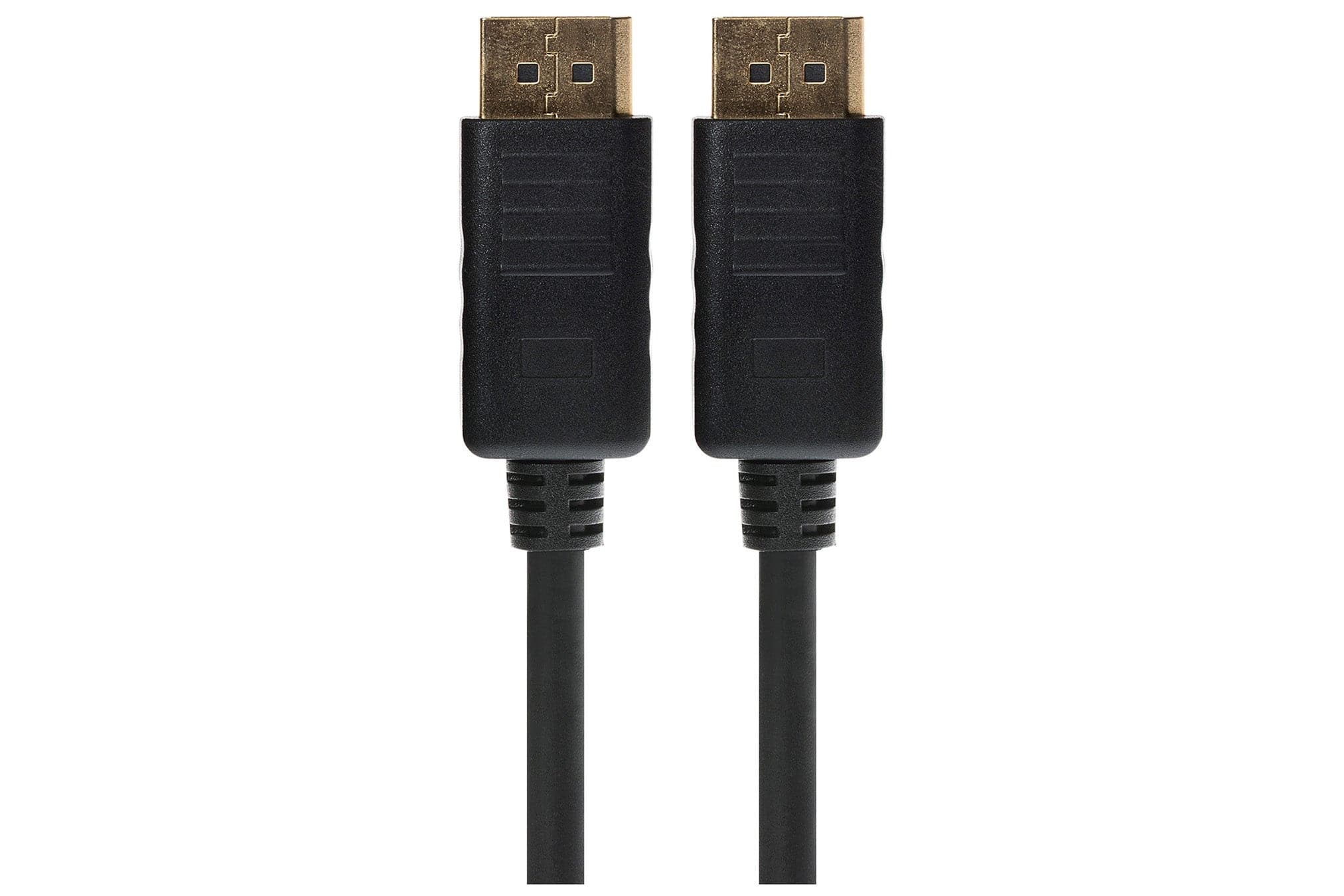 Maplin Lockable 4K Ultra HD DisplayPort Cable - Black, 1m