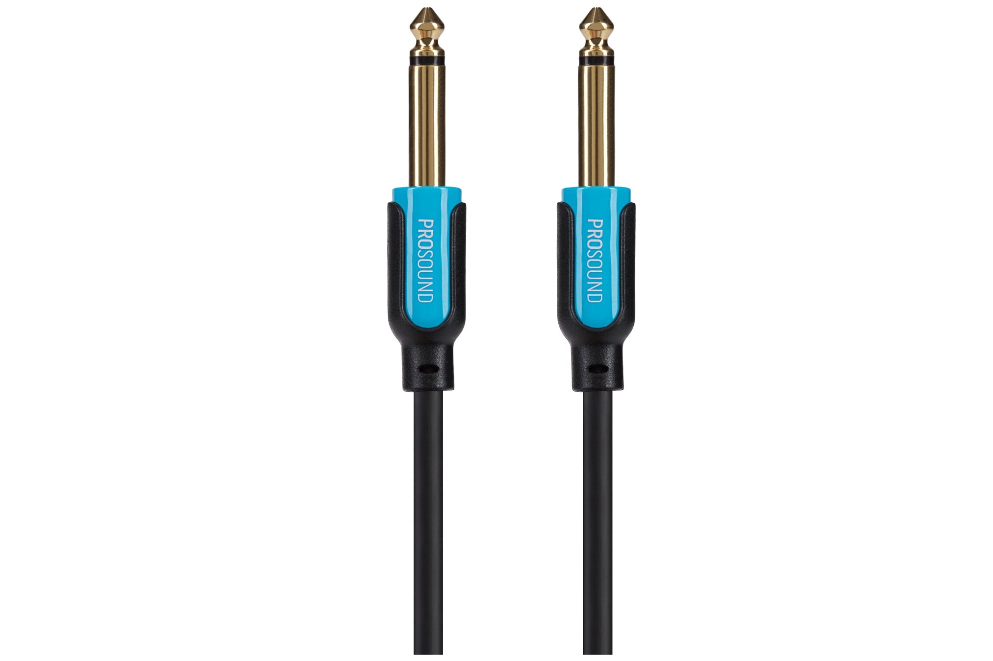ProSound 1/4" 6.35mm 2 Pole Jack Plug to 1/4" 6.35mm 2 Pole Jack Plug Cable - Black, 5m