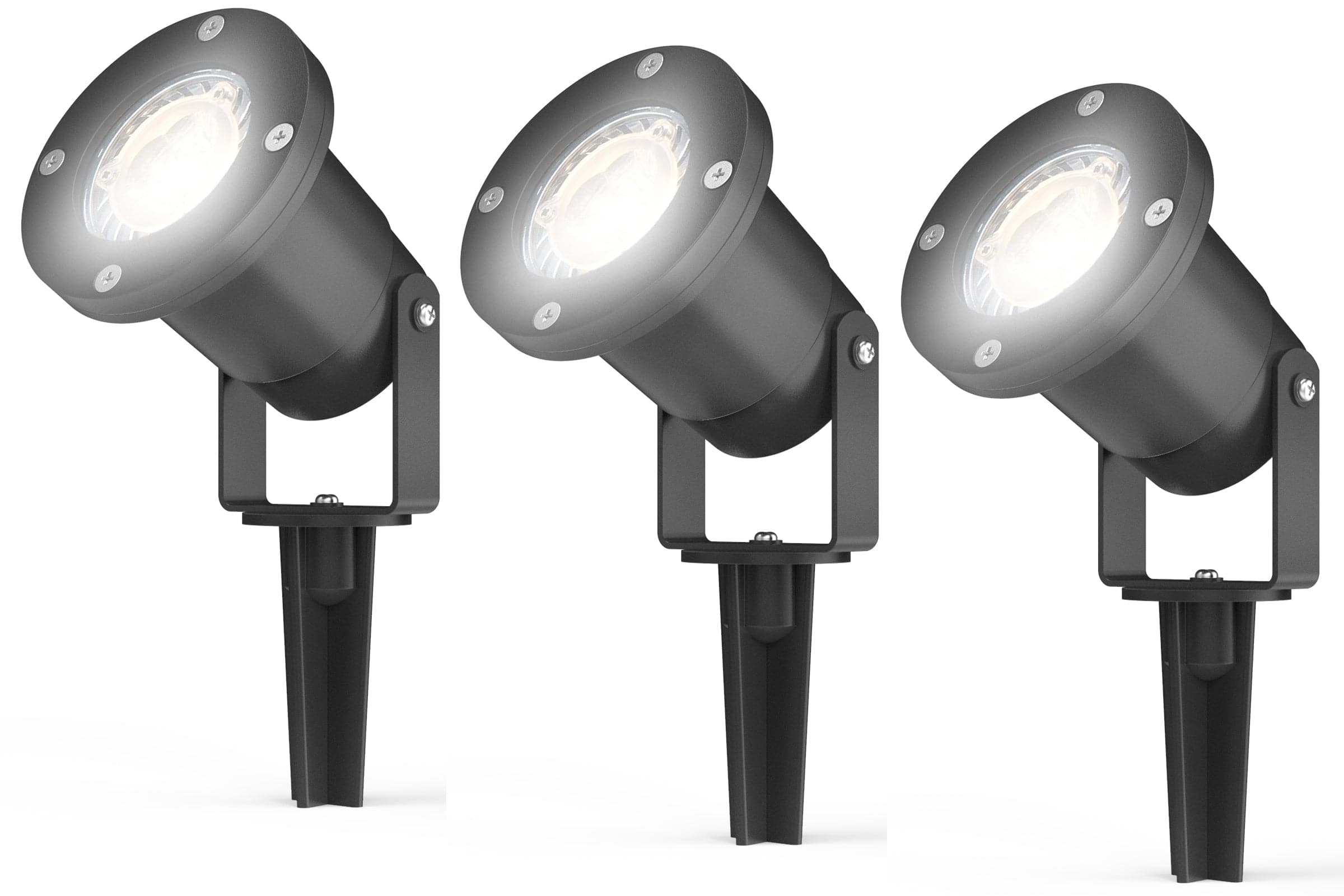 4lite GU10 Outdoor Garden Spike Light (Pack of 3)