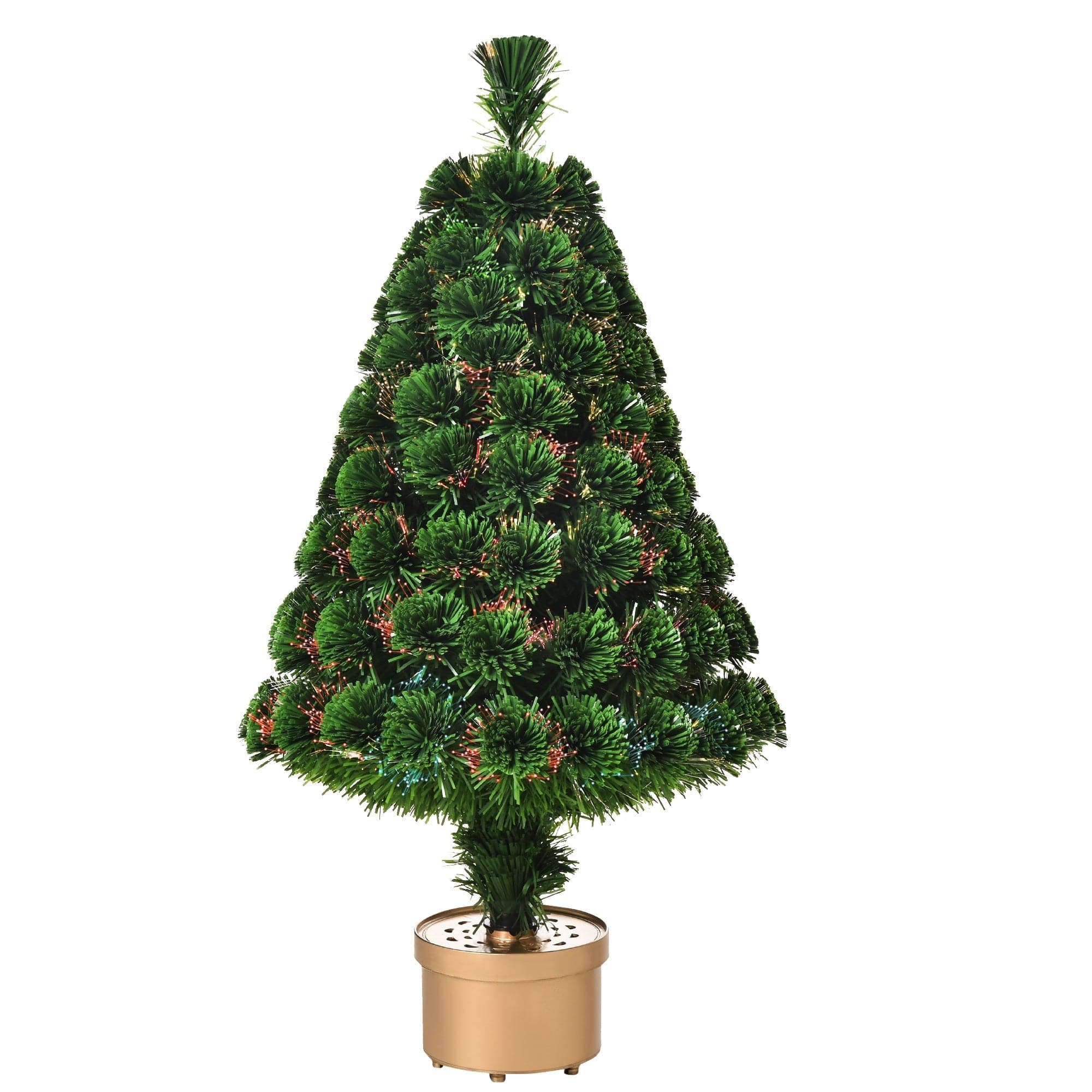 HOMCOM 3ft Pre-Lit LED Tabletop Artificial Christmas Tree