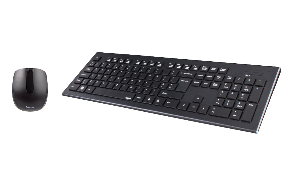 Hama Cortino Wireless Keyboard & Mouse Set - Black