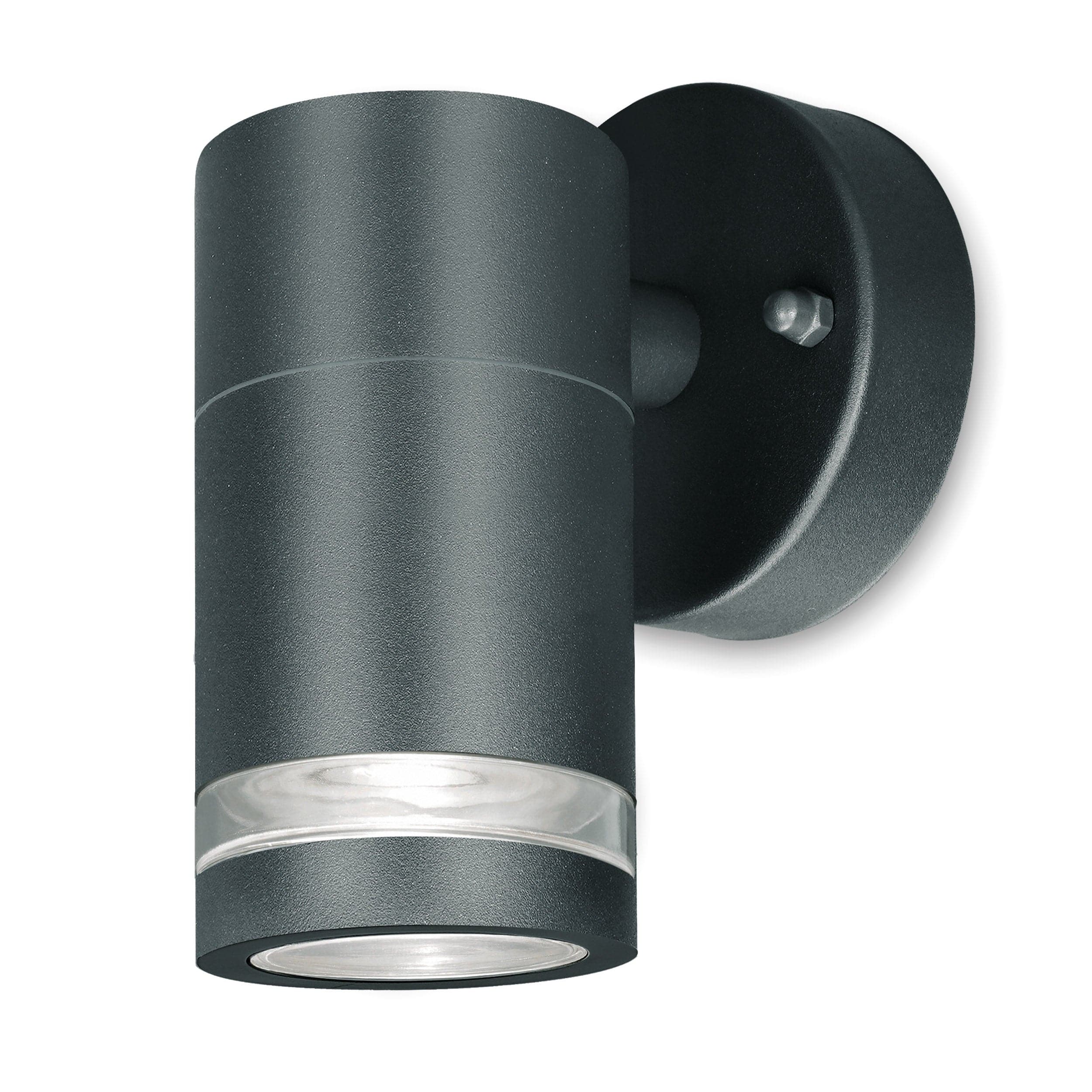 4lite Marinus GU10 Single Direction Outdoor Wall Light without PIR - Anthracite (Single)