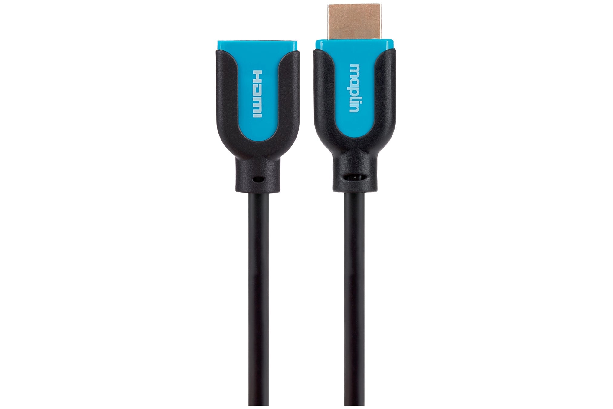 Maplin HDMI Male to HDMI Female 4K Ultra HD Extension Cable - Black