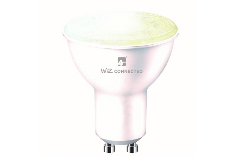 4lite WiZ Connected Dimmable White WiFi LED Smart Bulb - GU10 (Single)