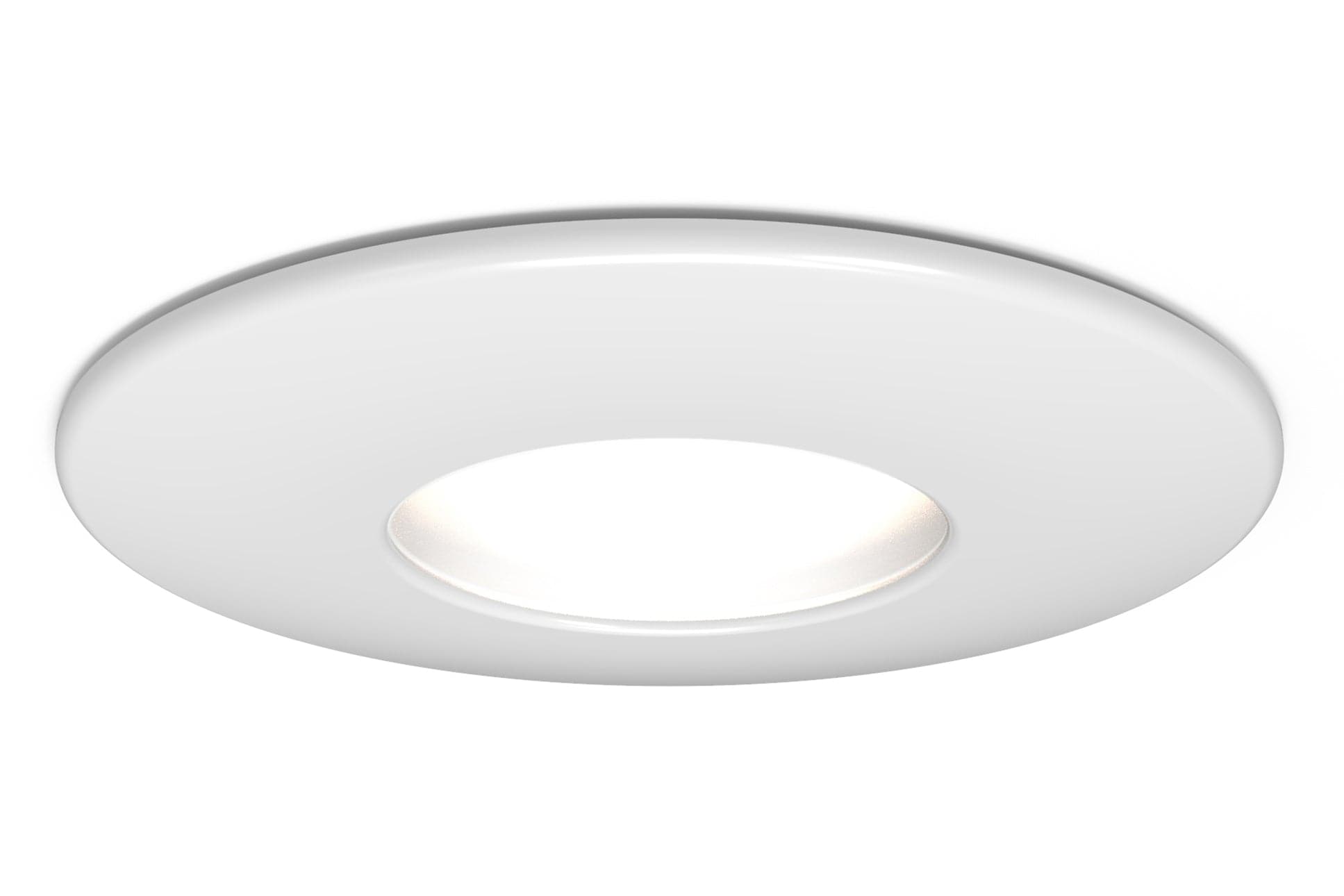 4lite IP20 GU10 Fire-Rated Downlight - Matte White (Single)