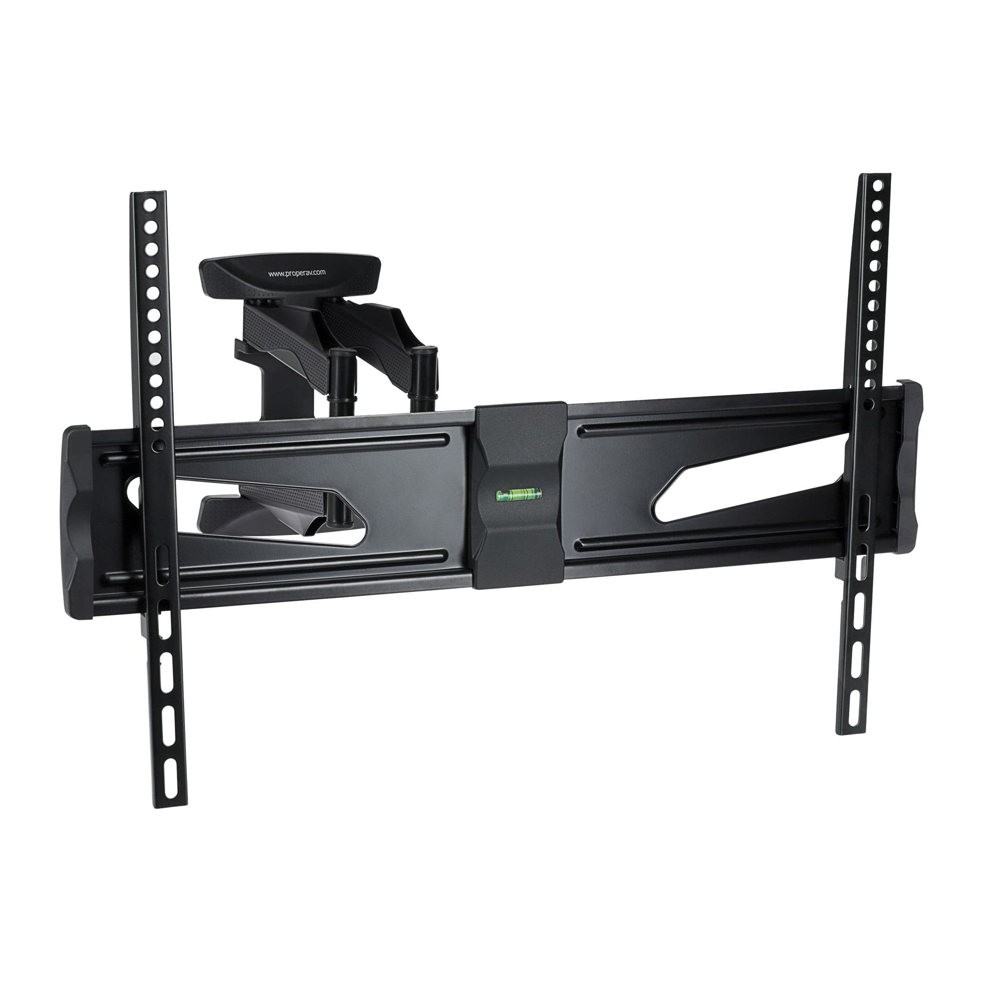 ProperAV Heavy Duty Swing Arm 37" - 75" TV Wall Bracket (45kg Capacity / VESA Max. 600x400) - Black