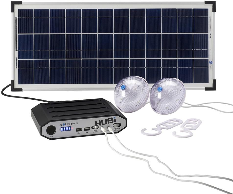 Hubi Go 10K 10Ah / 20W Solar Panel & 2x LUMI Lights Kit