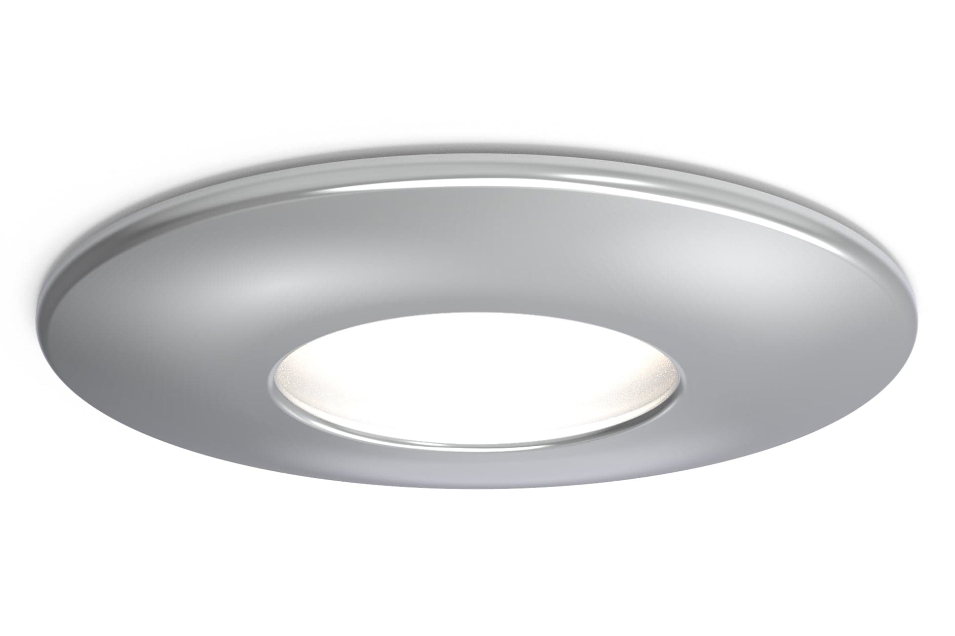 4lite IP20 GU10 Fire-Rated Downlight - Chrome (Single)