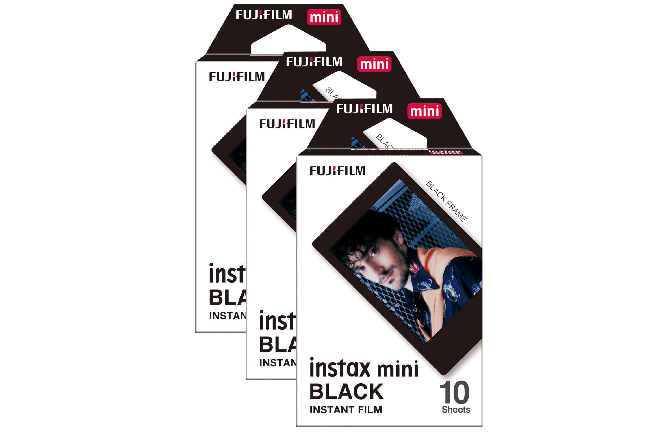 Fujifilm Instax Mini Instant Photo Film - Black (Pack of 30)