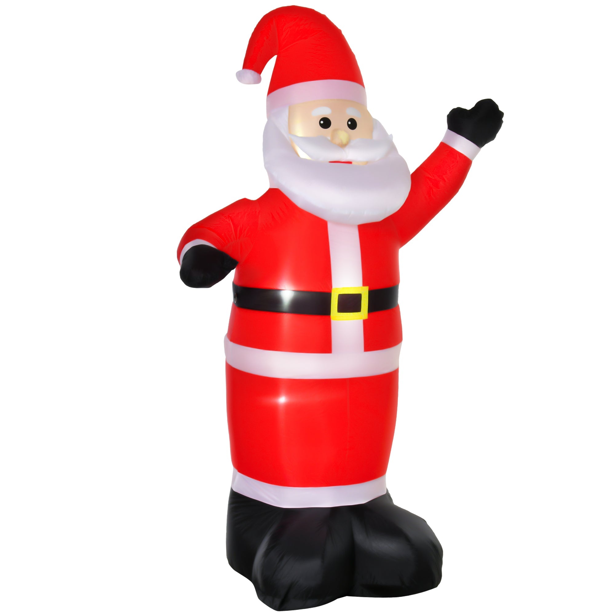 HOMCOM 2.4m Inflatable LED Santa Claus Decoration