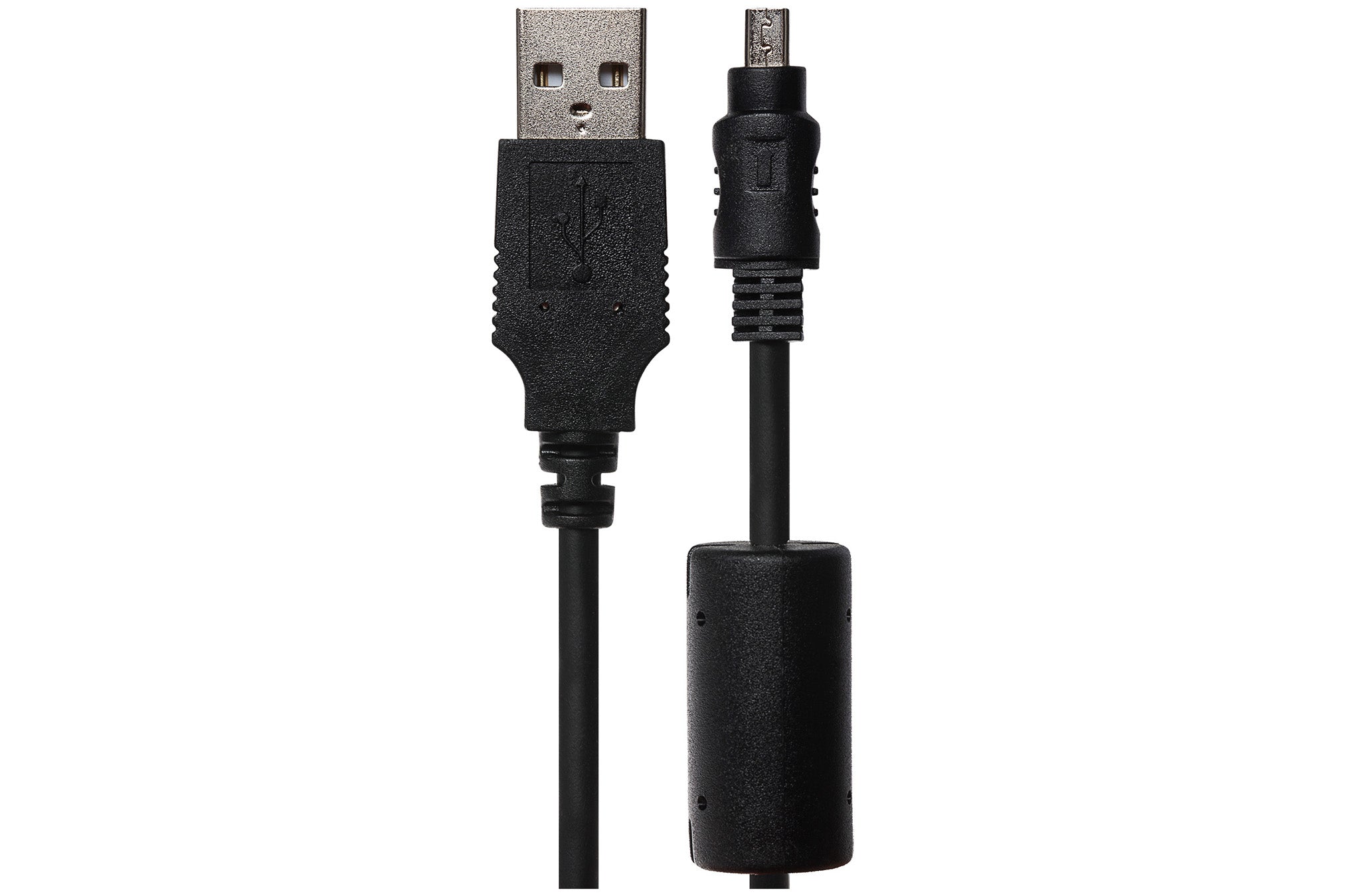 Maplin USB-A to 8-Pin Mini USB Cable for Data & Photo Transfer - Black, 0.5m
