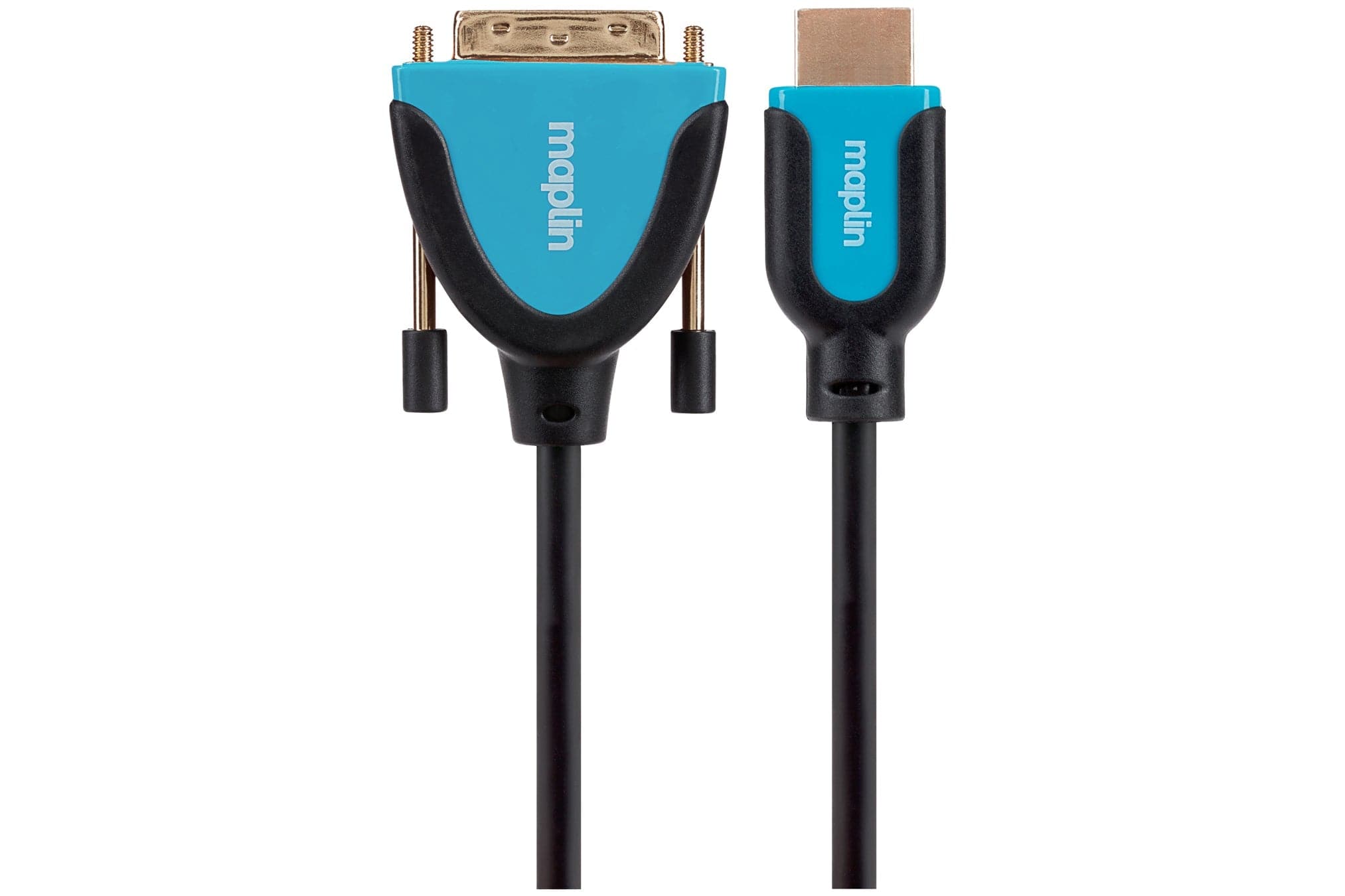 Maplin Premium HDMI to DVI-D Cable - Black, 3m