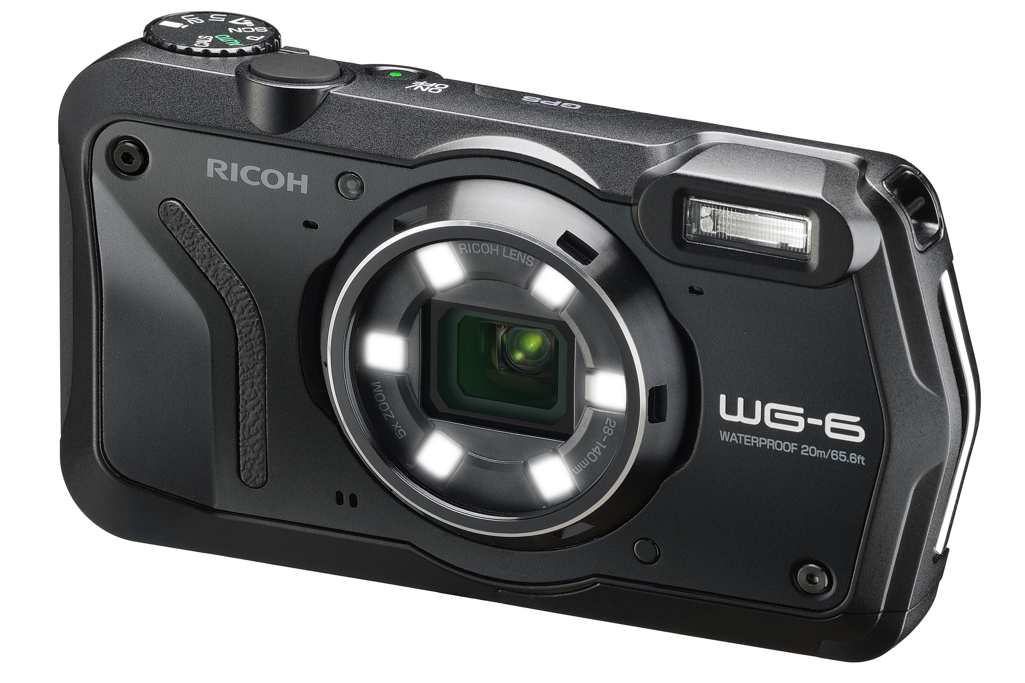 Ricoh WG-6 20MP 5x Zoom Tough Compact Camera - Black (Camera Only)