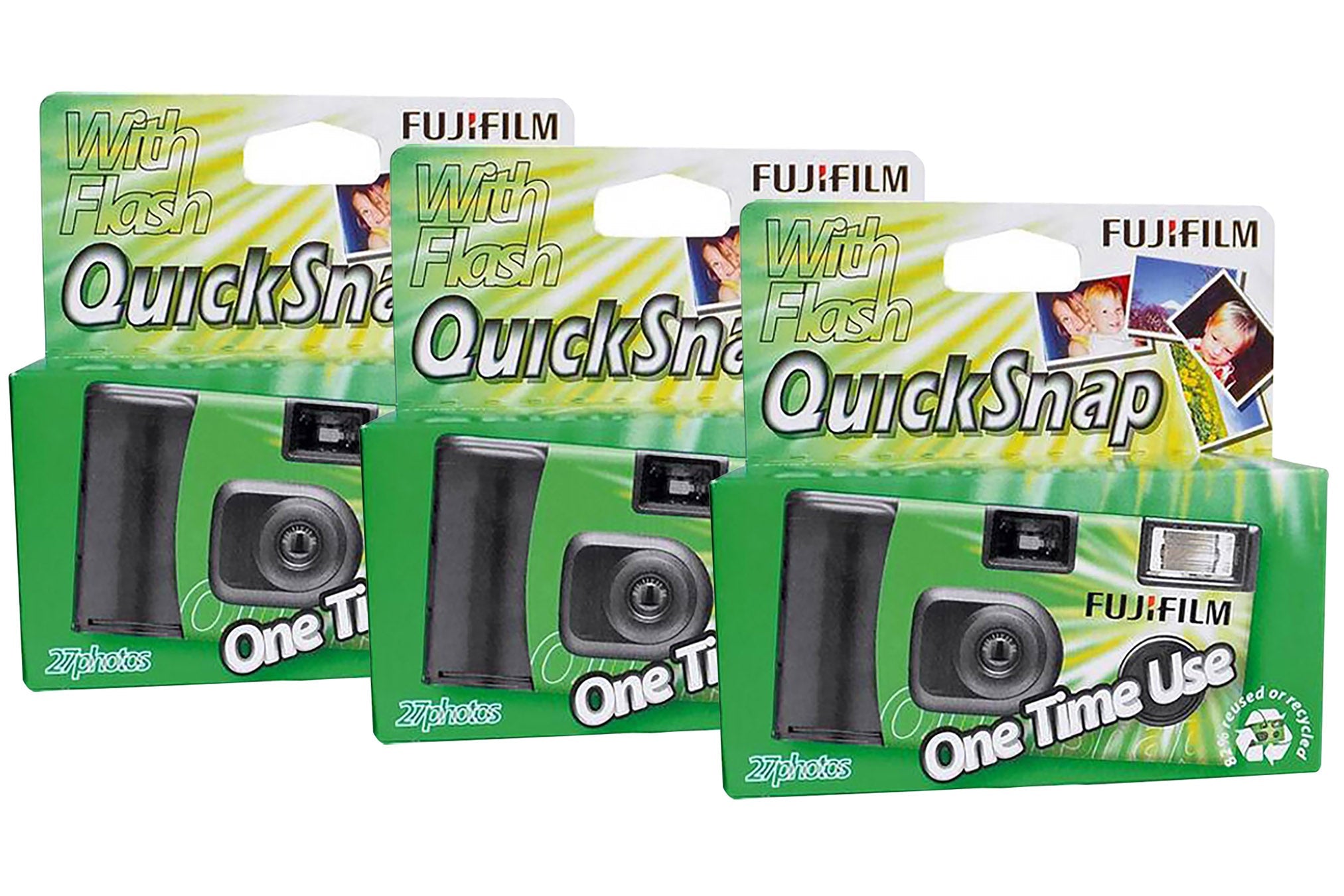 Fujifilm Superia Xtra 400 VV Type 27 Exposures QuickSnap Disposable Camera with Flash (Pack of 3)