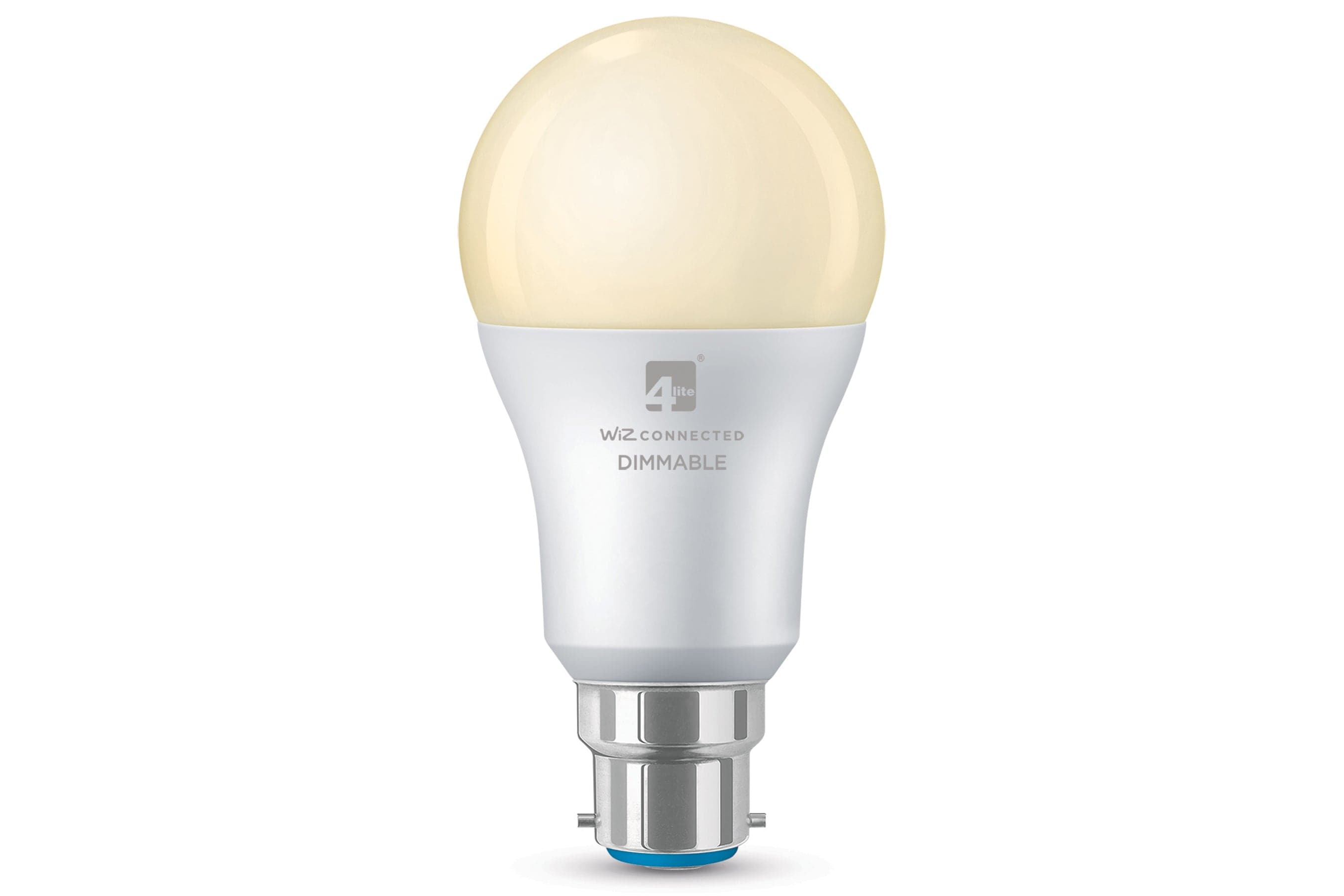 4lite WiZ Connected A60 Warm White WiFi LED Smart Bulb - B22 Bayonet Cap (Single)