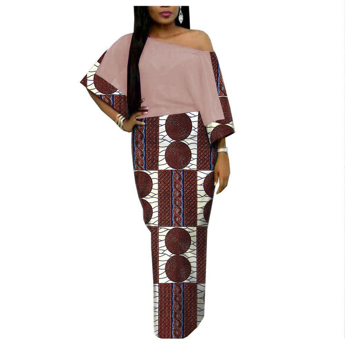 African Ethnic Printing Batik Cotton Plus Size Fashion Dress AFRIPRIDE 182509 - melvincucci