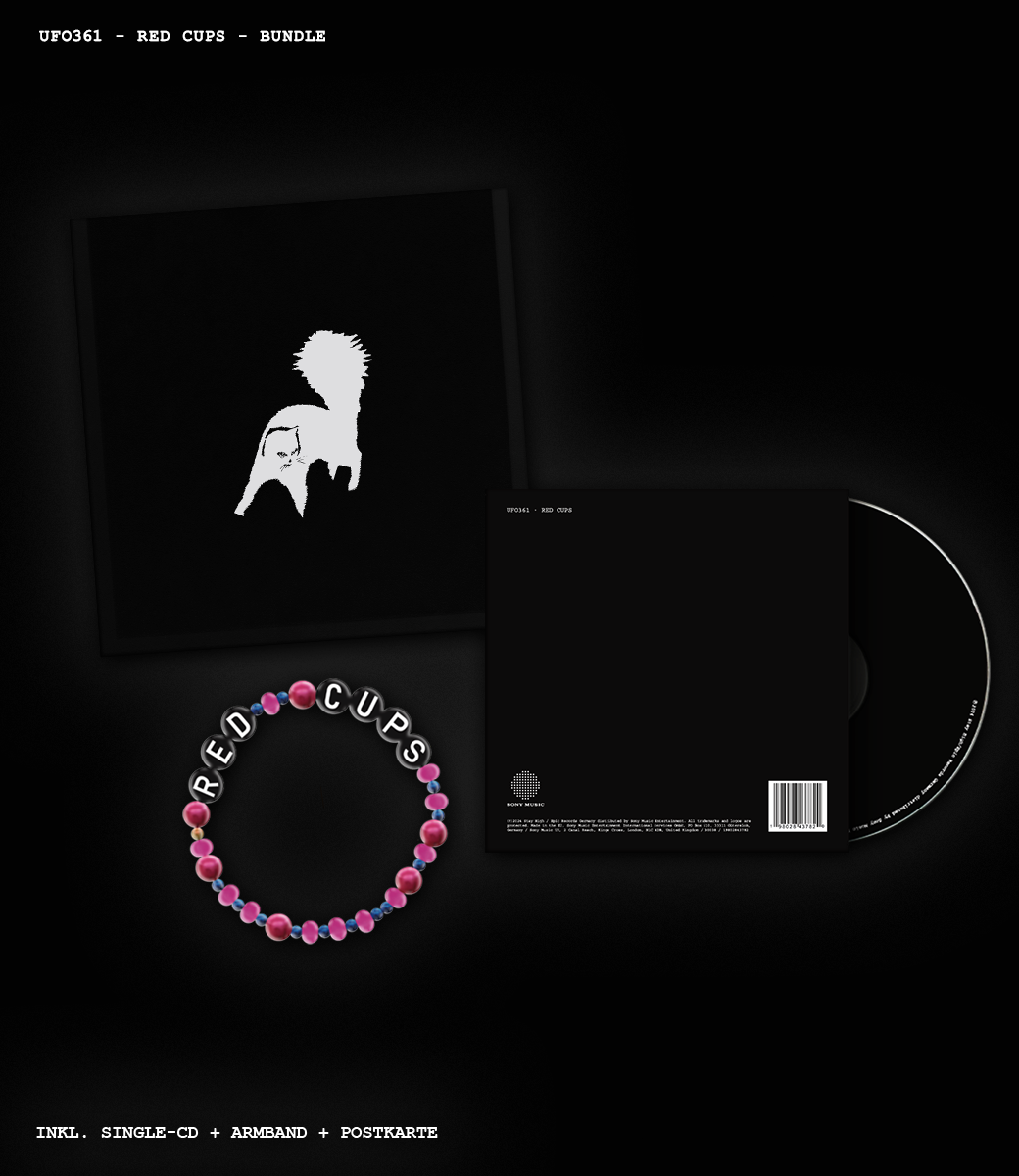 UFO361 - „RED CUPS“ - CD + ARMBAND + POSTKARTE - Stay High Shop product image