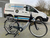 Batavus Padova Supreme 7 versnellingen Shimano Nexave 3 trapondersteuningen digital display verlichting achterwiel-aandrijving verende voorvork-zadel AXA Night blue/Grey framemaat 50 cm