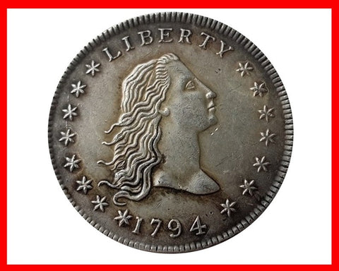 1794 dólar de cabello suelto