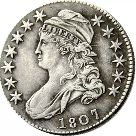 1807 busto coronado medio dólar