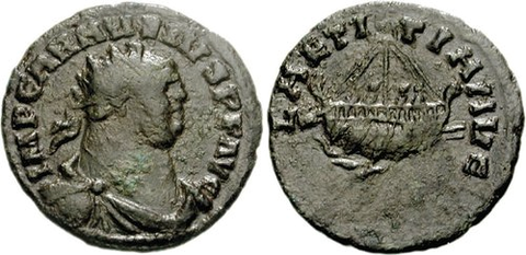 Roman Double Denarius in 300 AD