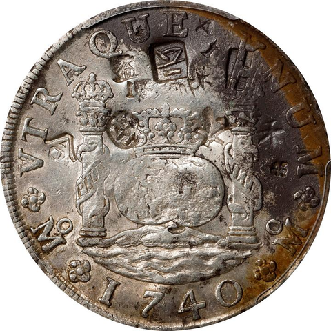 chopmarked coins spanish colonial 