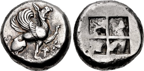 Ancient Greek Griffin Coin